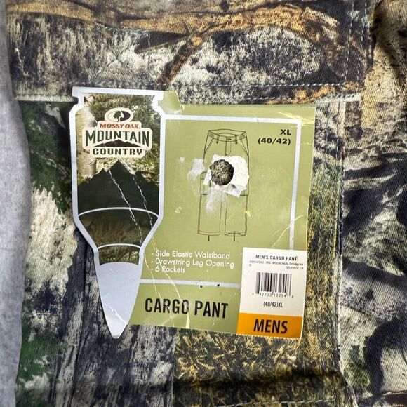 Brand New Mossy Oak Mountain Country Camo Cargo Pants Men's Size XL Green White - Picture 3 of 8